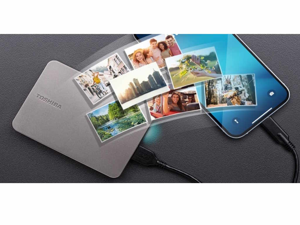 Hard disk Toshiba Canvio Flex HDTX210ESCAAH eksterni/1TB/2.5''/USB 3.2  warm silver
