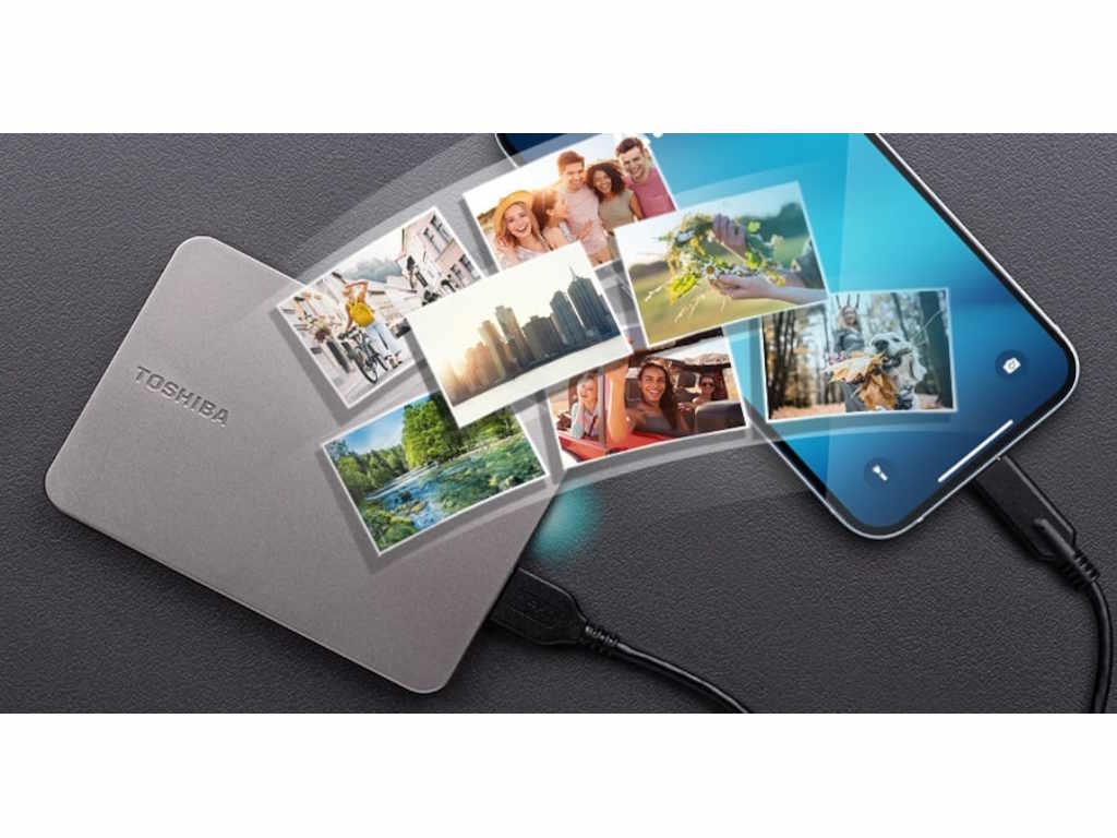 Hard disk Toshiba Canvio Flex HDTX220ESCAAH eksterni/2TB/2.5''/USB 3.2  warm silver