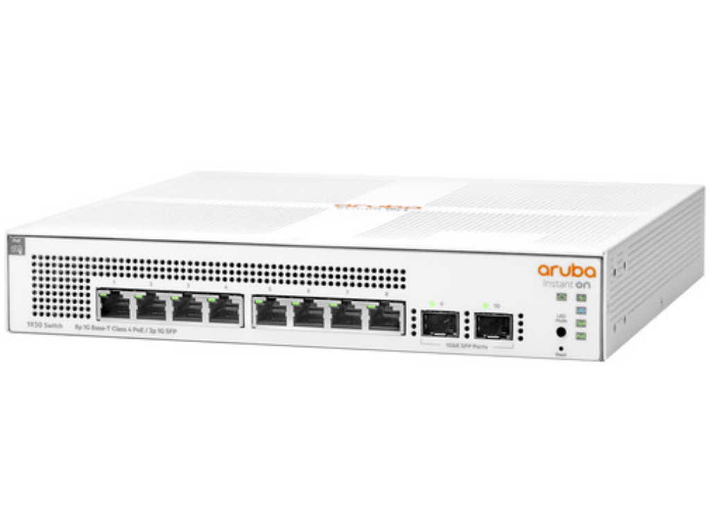 HP ProCurve Networking Switch Aruba Instant On 1930 8G Class4 PoE 2SFP 124W