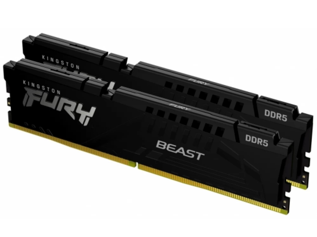 Kingston 32GB 5200MHz DDR5,Fury Beast (2x16GB)CL40, XMP 3.0 Ready,