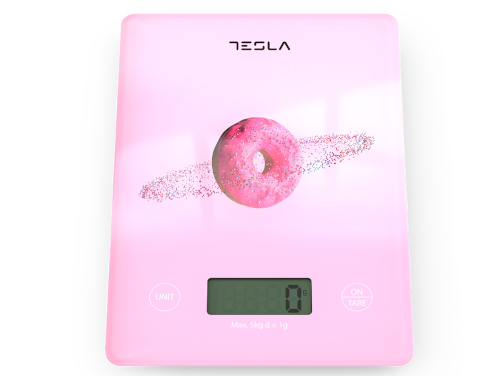 Tesla Kuhinjska vaga  KS101P 5kg/roze