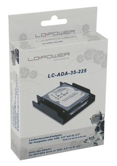 LC-Power HDD adapterHDD/SSD 3,5" to 2x 2,5"