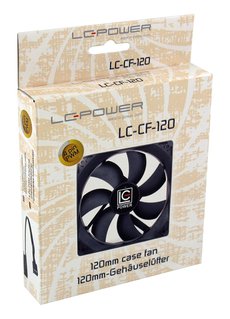 LC-Power Case fan LC-CF-120120x 120x25 mm,12V 4 pin PWMsleeving&anti-vibration washers