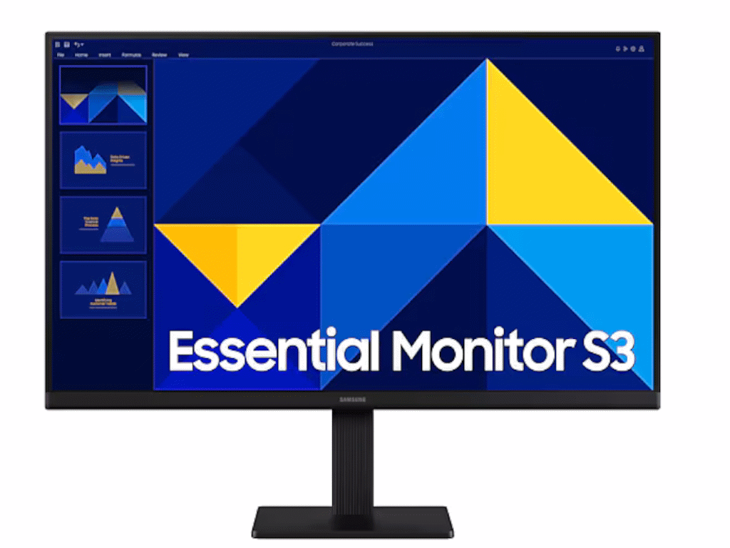 Samsung 24" FHD Essential MonIPS, 1920x1080, 1000:1, 100Hz5ms, 250cd, VGA, HDMI, Tilt