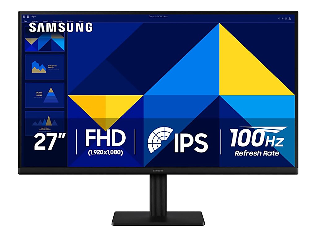 Samsung 24" FHD Essential MonIPS, 1920x1080, 1000:1, 100Hz5ms, 250cd, VGA, HDMI, Tilt