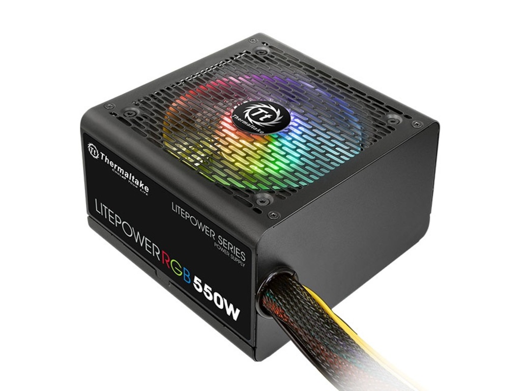 Thermaltake Litepower RGB 550W Non-modular PSU, sa RGB,ATX 12V 2, Active PFC