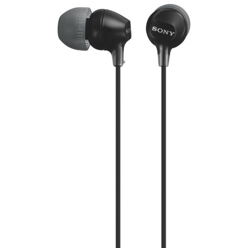 Sony slušalice EX15 crneIn-Ear BlackSmartphone Mic and Control