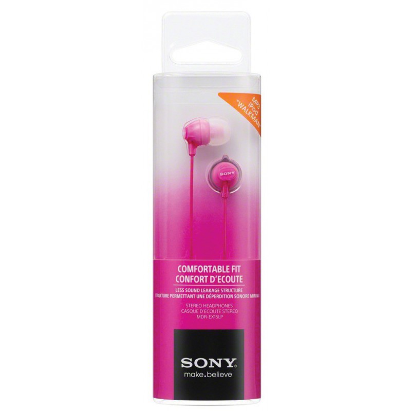 Sony slušalice EX15 pinkIn-Ear PinkSmartphone Mic and Control