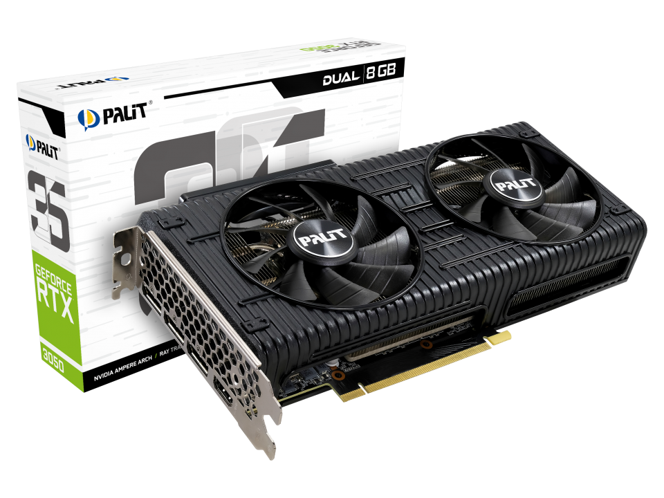 PALIT VGA RTX 3050 Dual 8GB GDDR6 128bit HDMI/DP