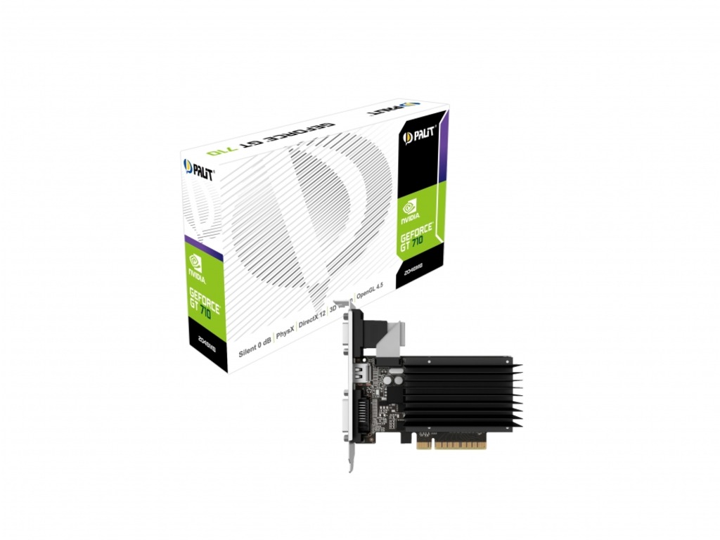 PALIT VGA GeForce GT 710 2GB DDR3 64bit VGA/DVI/HDMI 