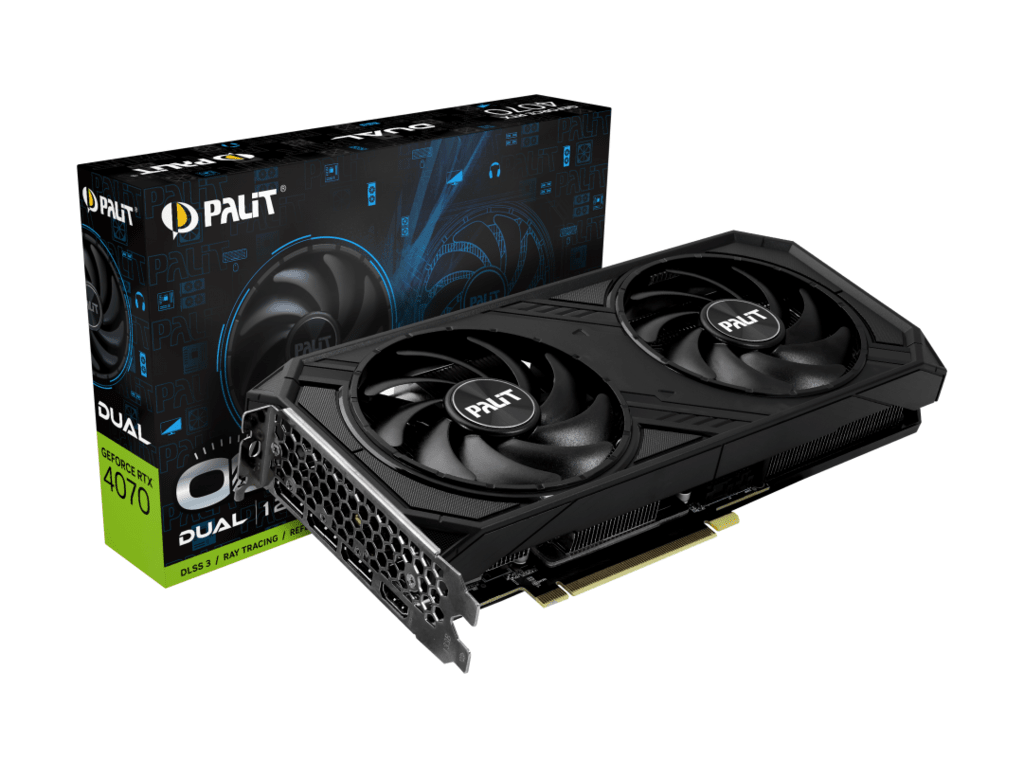 PALIT VGA RTX 4070 Dual OC 12GB GDDR6X 192bit HDMI/DP