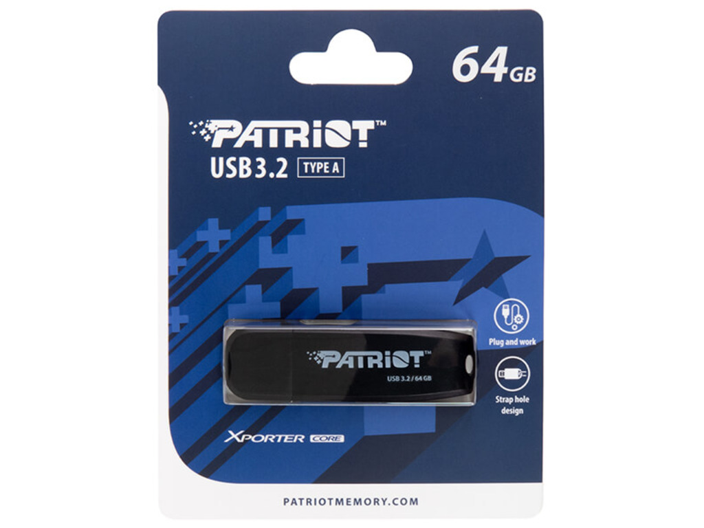 Patriot USB 64GB, 3.2Xporter Core