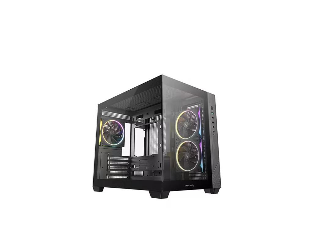 LC Power Kucište DeepCool CG330/Micro-ATX/ITX/ATX PS2/SFX/SFX-L/bez napajanja/kaljeno staklo/ARGB/crna