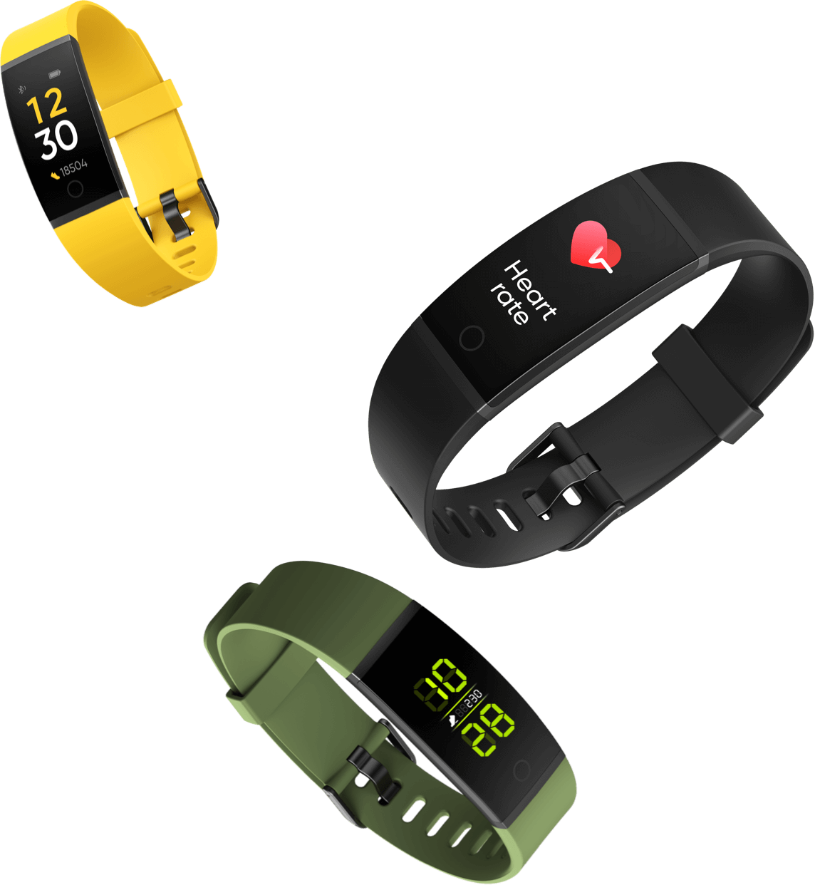 RealMe fitness band, Green,