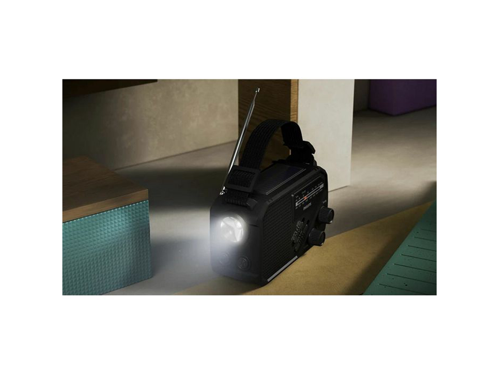 Philips TAR1609/00 prenosniradio sa svjetiljkom; FM/AM;ugrađena litij-ionska baterija