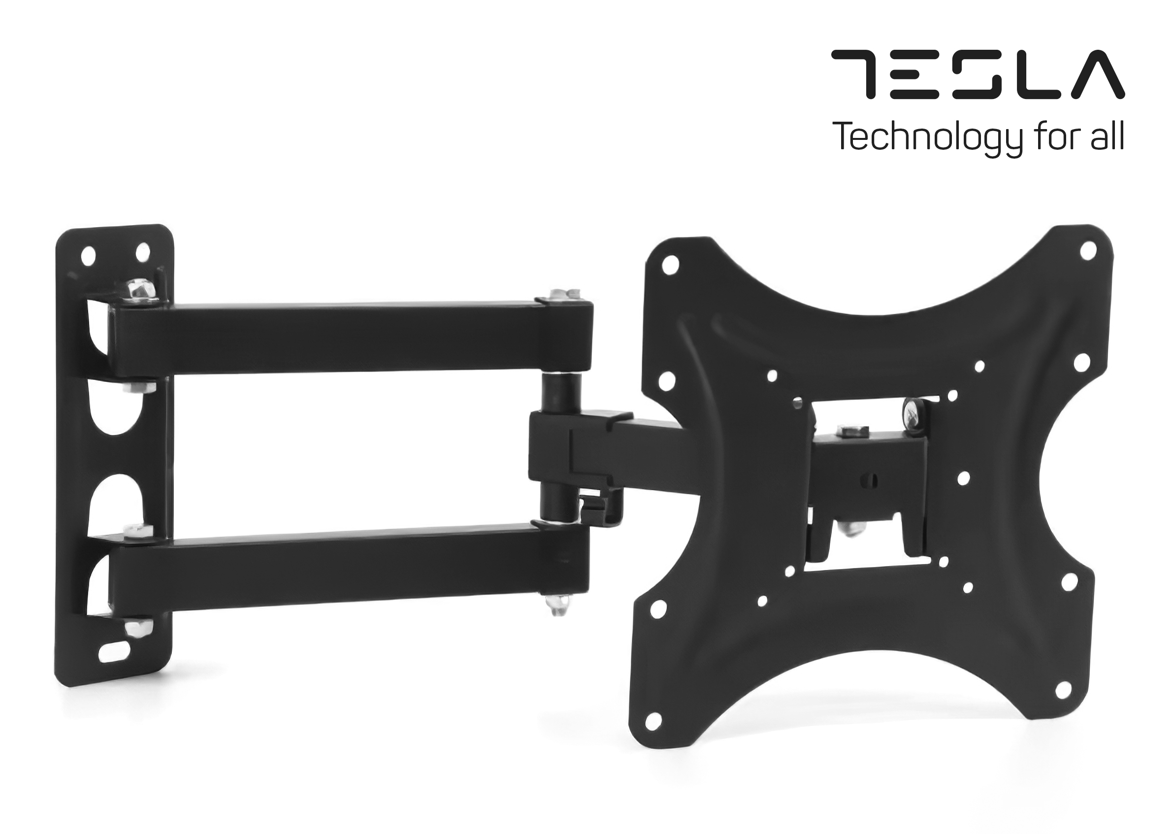 TESLA TV Nosac 14-43''D.Ruka Model:TWM-Q-1443M Dupla Ruka Nosivost:do 22kg:Udaljenost 45~235mm