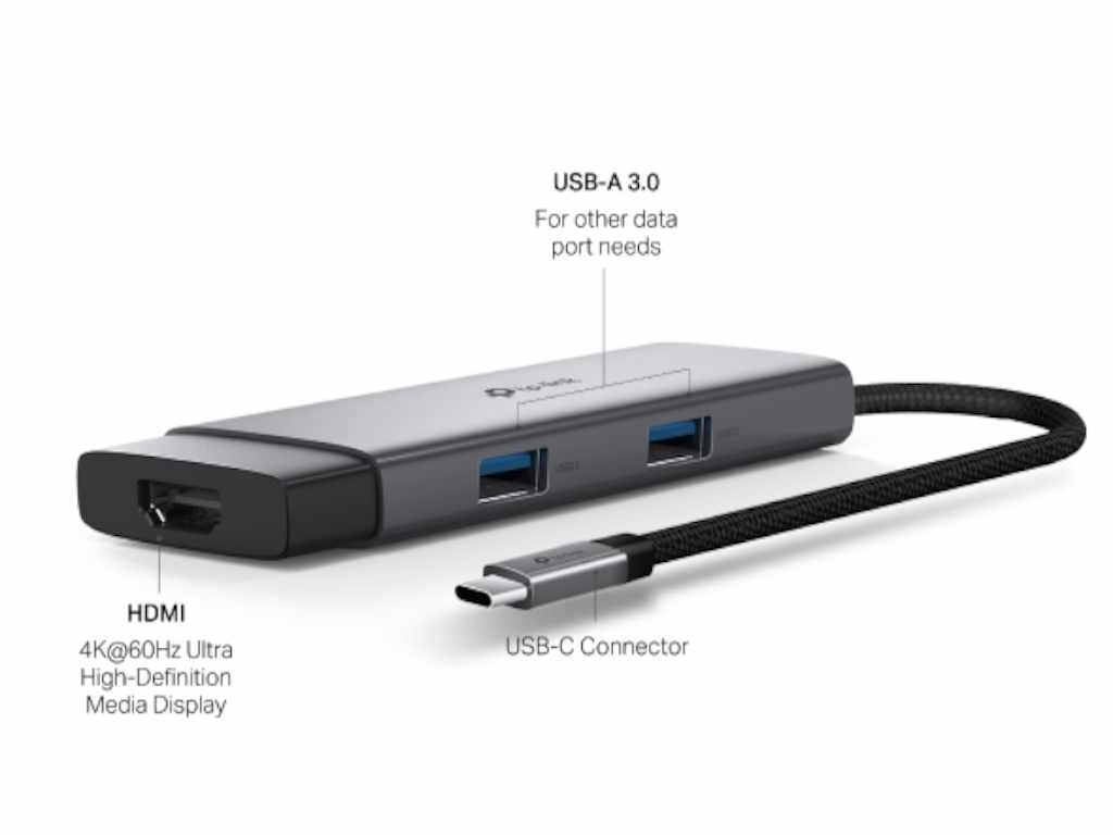 TP-Link Hub  UH5020C USB Type-C 5-Port Hub/1*HDMI 4K@60Hz/1*PD 100W/1*USB Type-C 5Gbps 2*USB Type-A 5