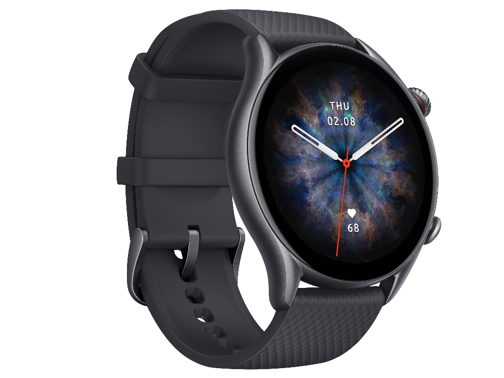 Amazfit GTR 3 PRO Black Ultra HD AMOLED Display; 12 day battery life;1.45"; 150 watch face