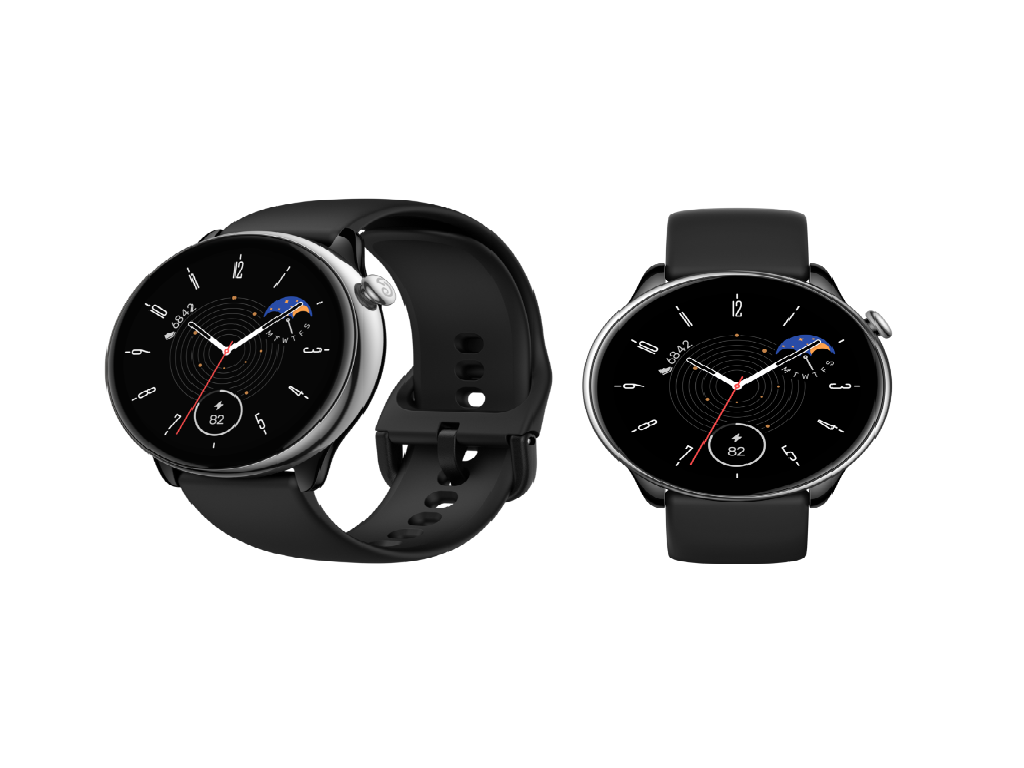 Amazfit GTR mini black 1.28" AMOLED; curved glass  14 day battery; 5 ATM; Sp02
