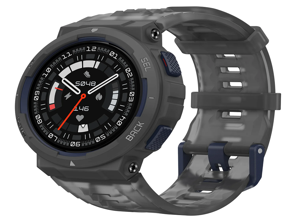 Amazfit Active Edge Midnight Pulse; 1.32"; 10 ATM - 100 metara pod vodom; adidas partnership