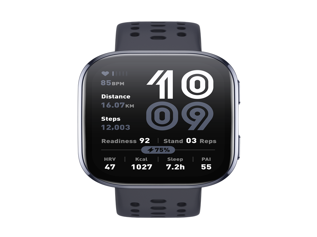 Amazfit BIP 6 BlackVibrant 1.97" Display, 24/7health monitoring, 14 days baterry life
