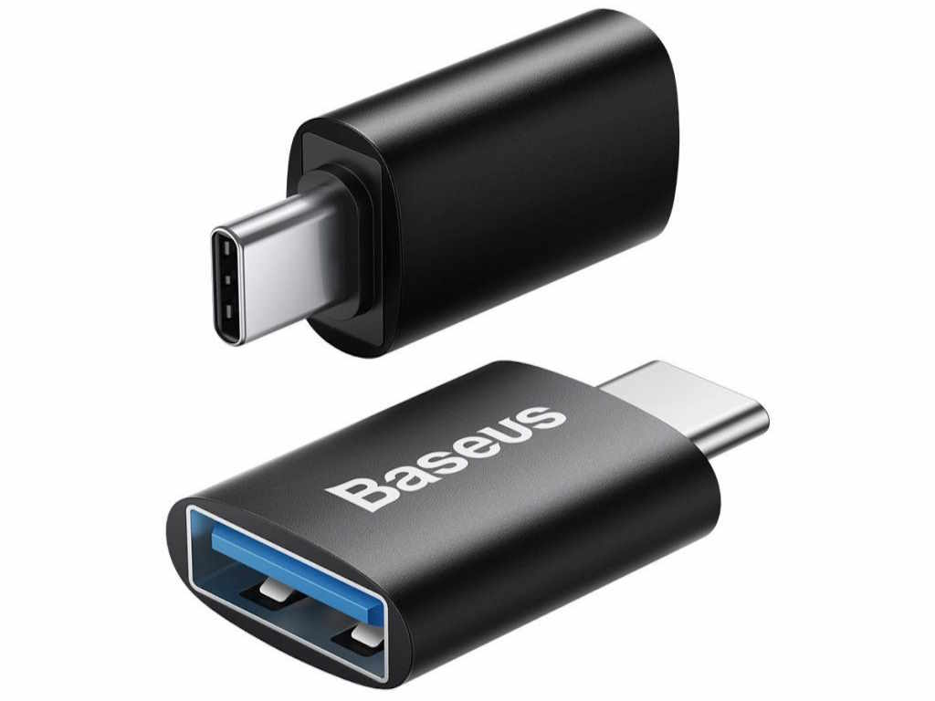 Adapter BASEUS Ingenuity Mini OTG/Type-C to USB-A/3.1/crna