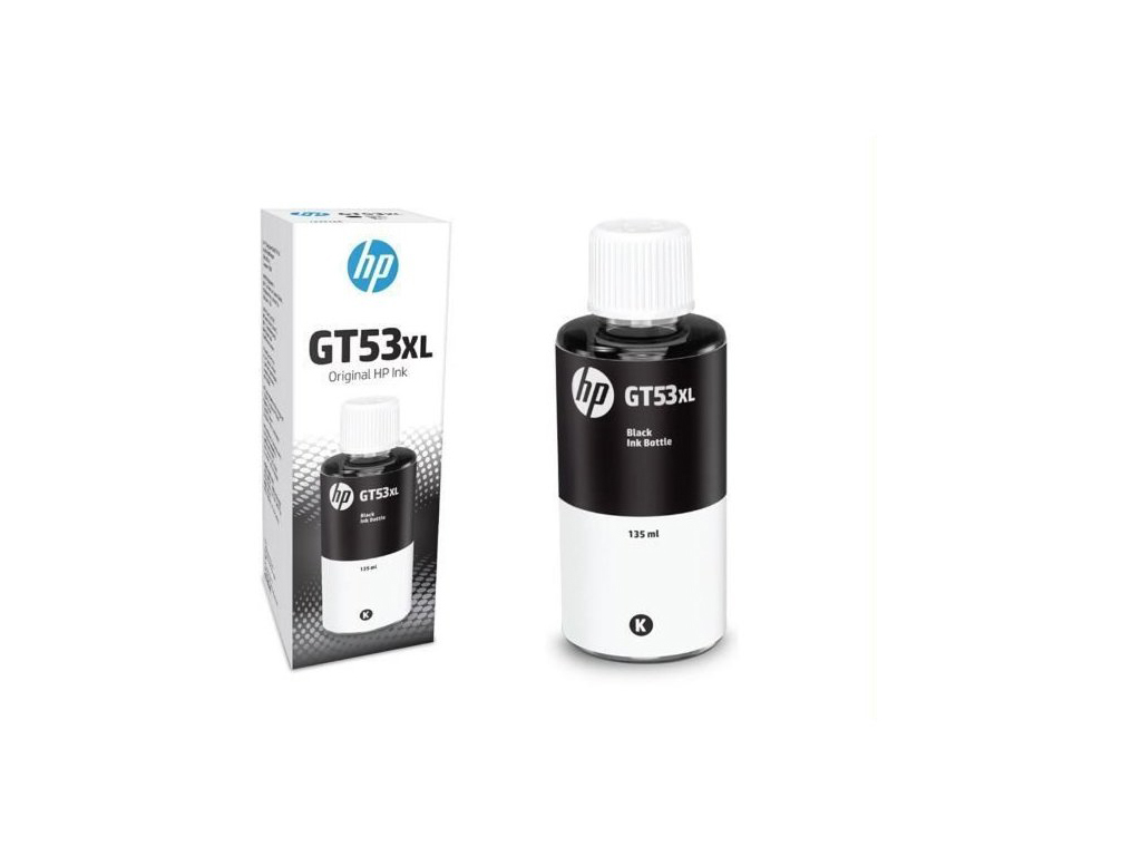 HP GT53XL 135 ml Black Original Ink Bottle -6000 pages