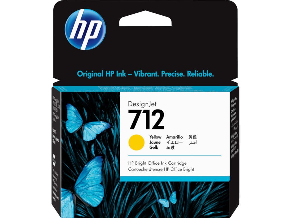 HP 712 29-ml Yellow DesignJet Ink Cartridge