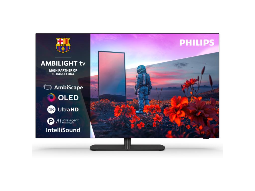 Philips 55''OLED811 4K Titanmemorija 8GB;  P5 AI procesor;Ambilight TV 3 strane; RMS 20W; HDR10+