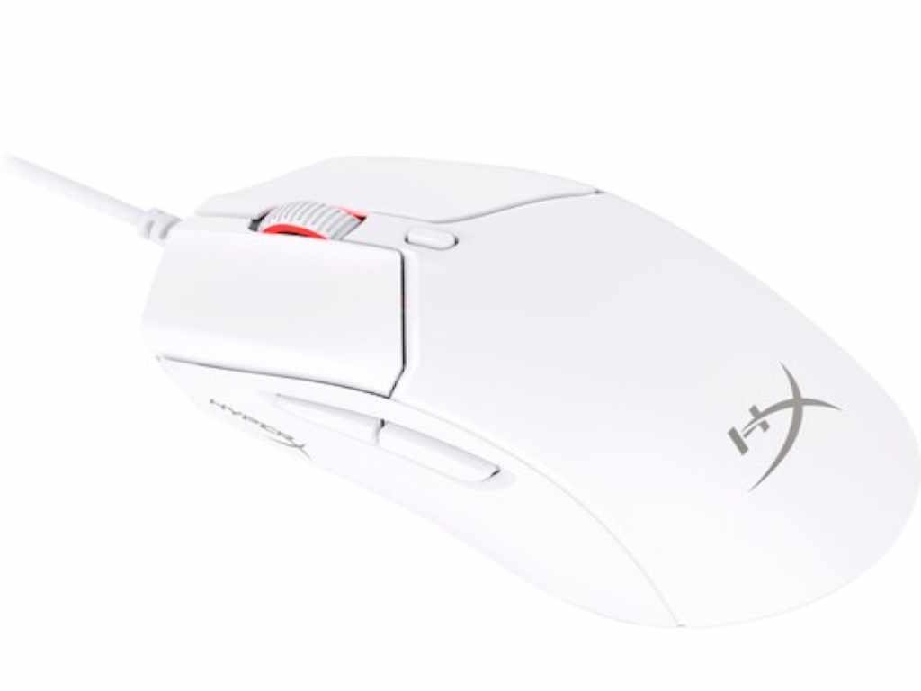 HyperX Pulsefire Haste 2 Wired Gaming Mouse/650 IPS/Up to 26000 DPI/RGB/White/Low-friction skates