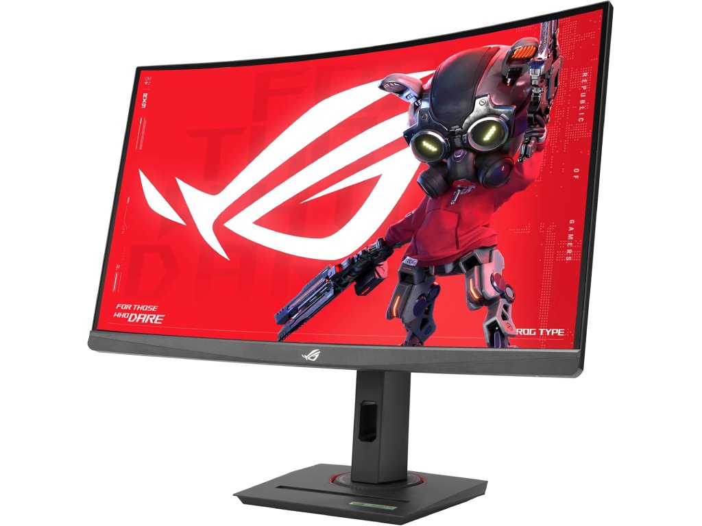 27 inča ROG Strix XG27WCS QHD 2560 x 1440 Fast VA 180 Hz USB Type-C Gaming zakrivljeni monitor crni