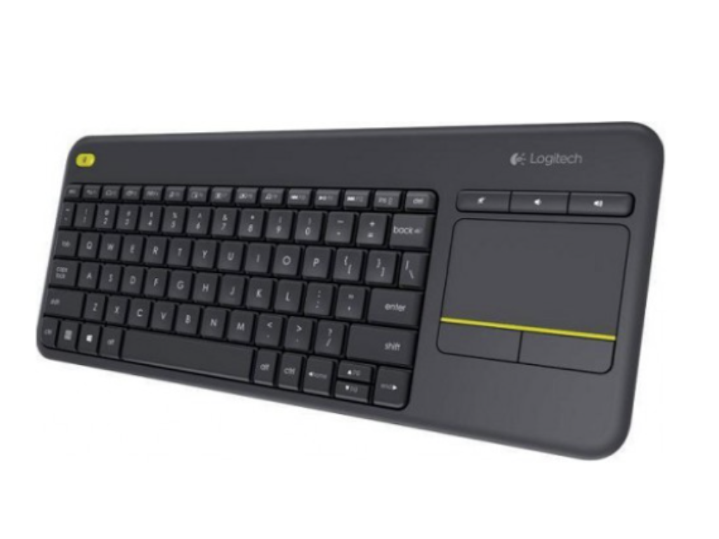 LOGITECH K400 Plus Wireless Touch Keyboard Black YU