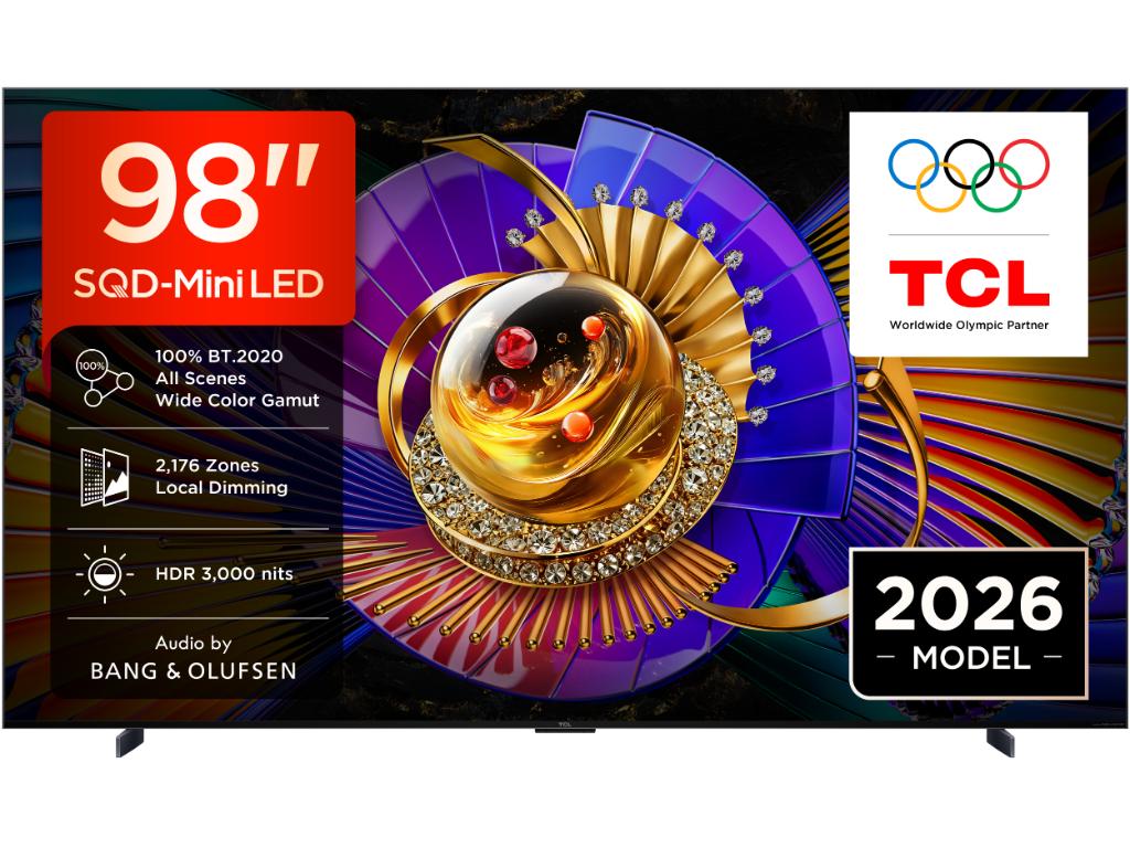 TCL 98"C7L 4K SQD-Mini LED;UHD 144Hz/288Hz FHD Google TV;B&O, 2176 zones, 3000 nits