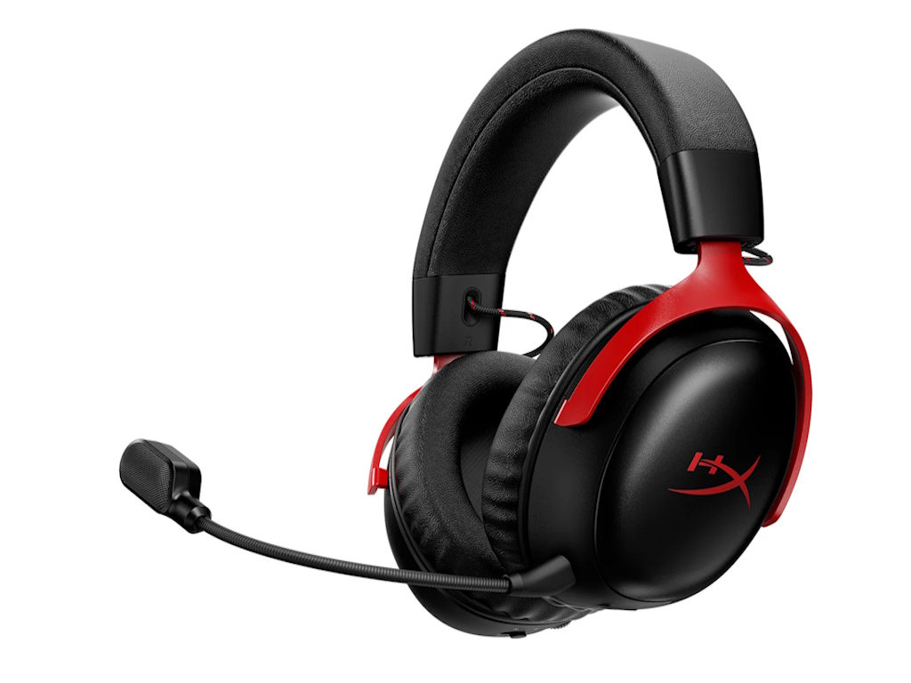 HyperX Cloud III S Wireless Gaming Headset/PC/PS5/Mobile/Mac/120Hr/2.4GHz Wireless/Black-red