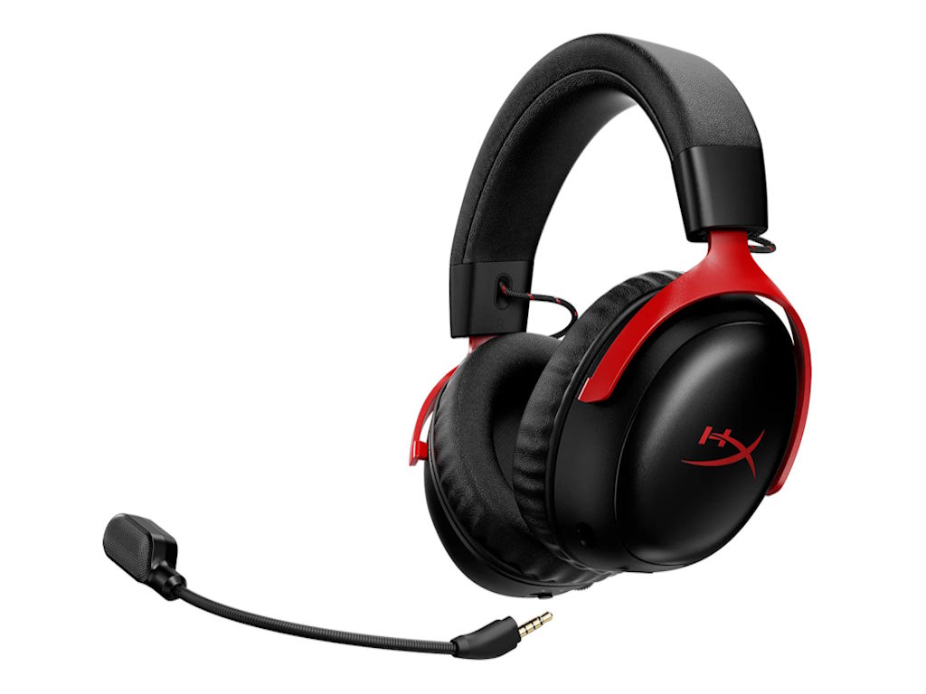 HyperX Cloud III S Wireless Gaming Headset/PC/PS5/Mobile/Mac/120Hr/2.4GHz Wireless/Black-red