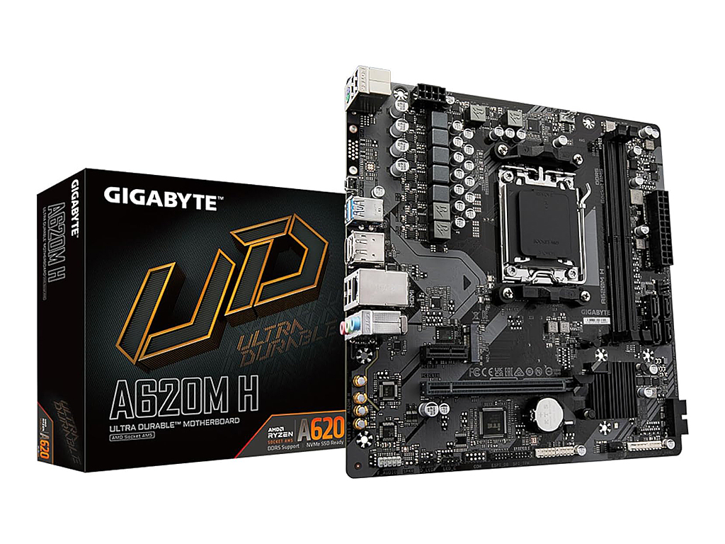 GIGABYTE AMD Ryzen MB PRIME A620M H, 2*DDR5 DIMM 6400MHz, M.2, RAID, DP/HDMI, USB 3.2, AM5