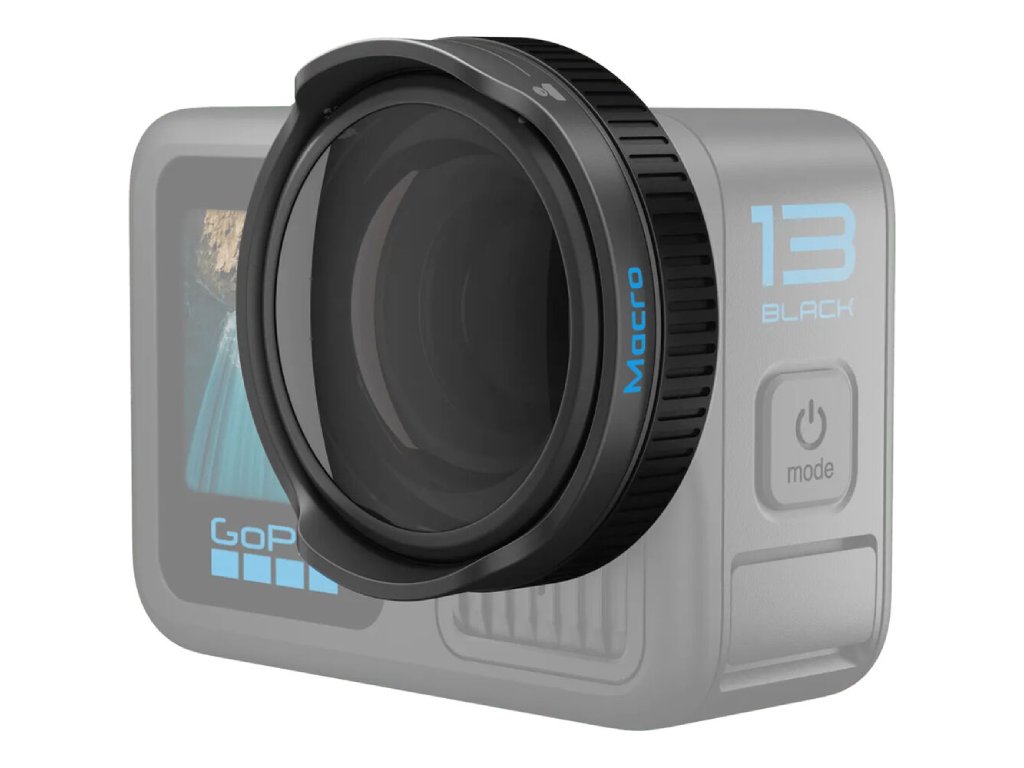 GoPro Macro Lens Mod - Variable Close-Focus Wide Angle Lens, Compatible with HERO13 Black