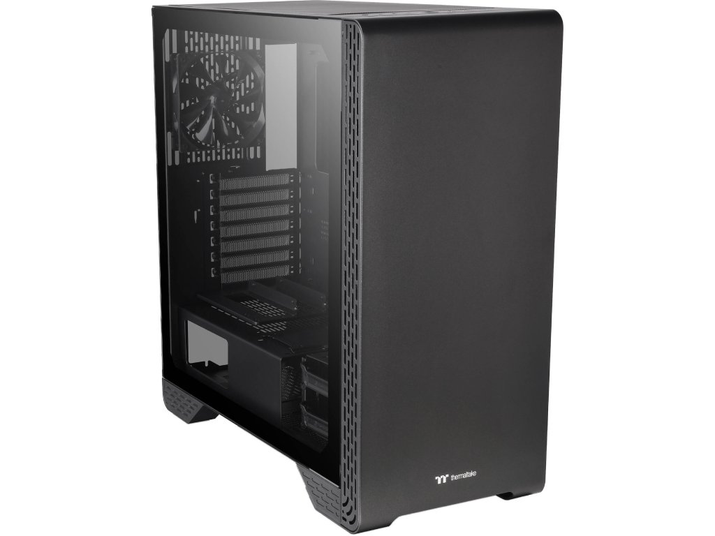 THERMALTAKE S300 Tempered Glass Mid-Tower Chassis, 120mm Standard Fan*1, USB 2.0*2/USB 3.0