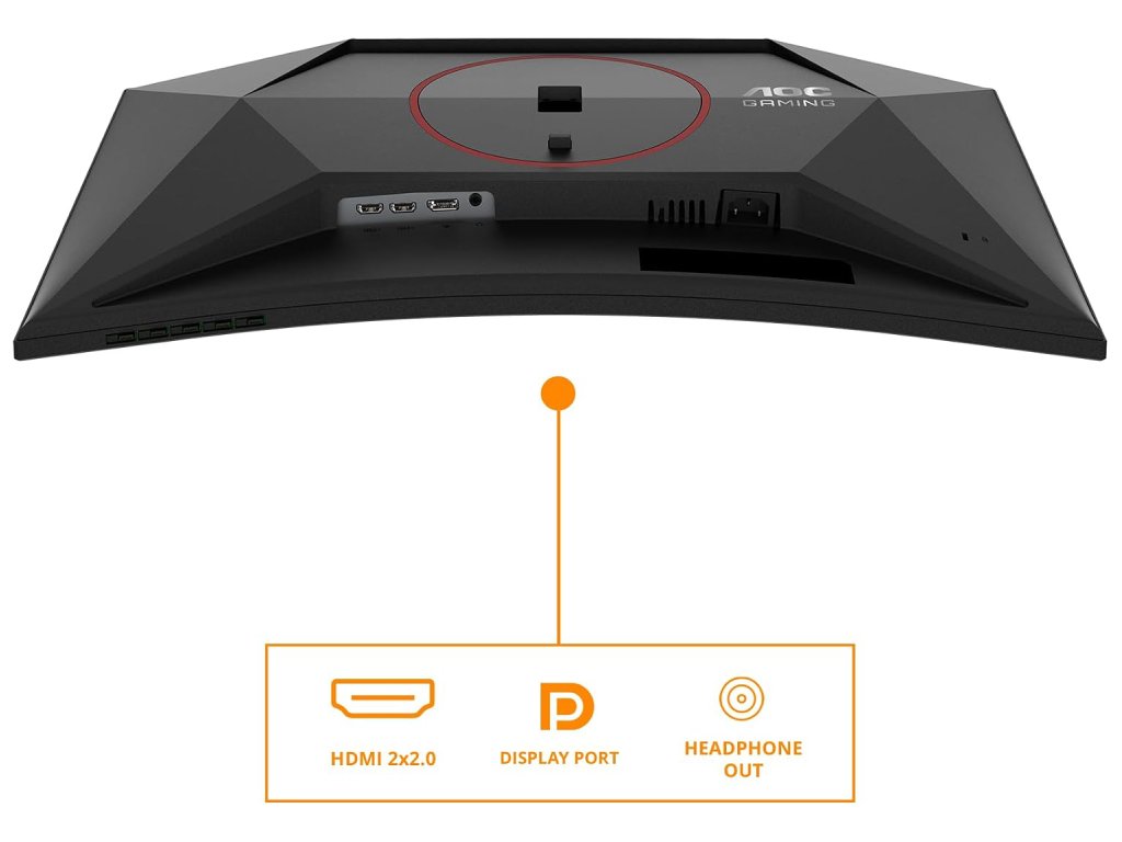 AOC Gaming Curved Monitor CQ27G4Z2, 27", QHD 2560x1440, 260Hz, 1 ms, HDMI*2/DP, HAS/TILT/SWIVEL
