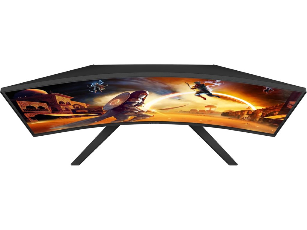 AOC QHD Gaming LED Curved Monitor CQ32G4VE, 31.5", 2560x1440, 180Hz, 0.5 ms, DP/HDMI*2, Tilt