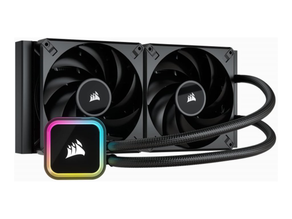 CORSAIR iCUE H115i RGB ELITE Liquid CPU Cooler, 280mm, INTEL/AMD, 400 1600 RPM