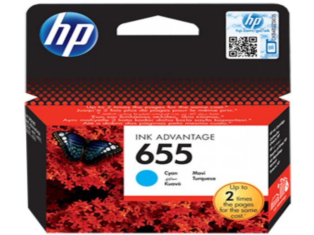 HP 655 Cyan Ink Cartr.[CZ110AE] HP Deskjet Ink Advantage 3525, 4615, 4625, 5525, 6525 e-All-in-One