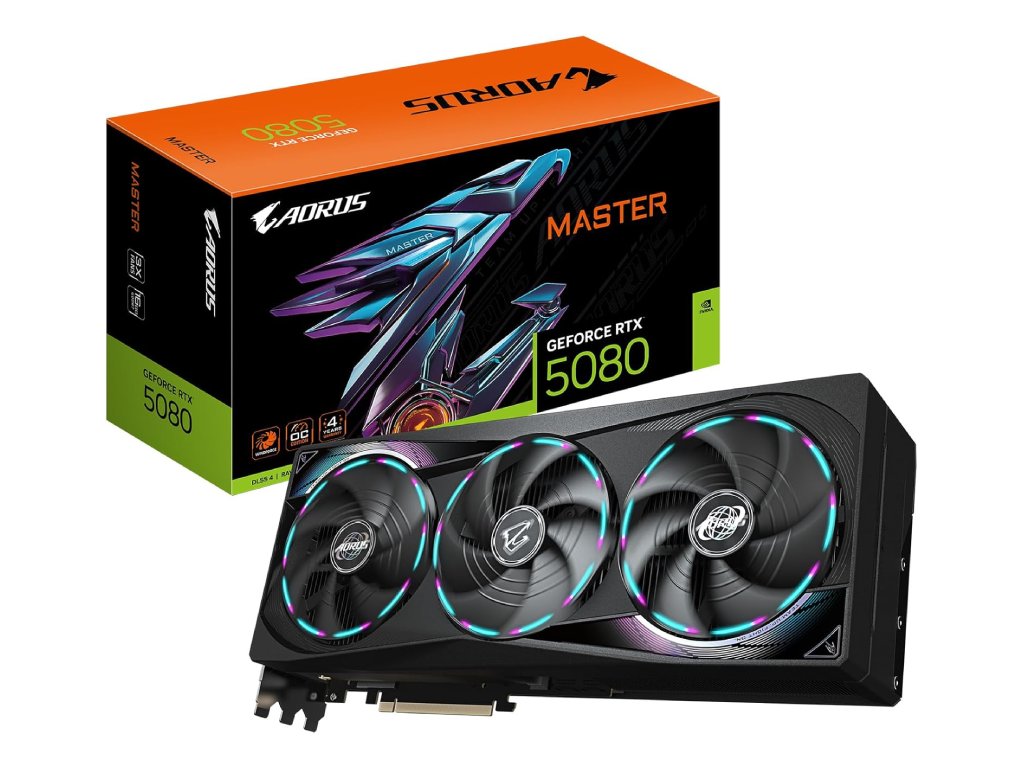 Gigabyte 5080 Aorus Master 16G 16GB, GDDR7, 256-bit, 3x DP, 1x HDMI