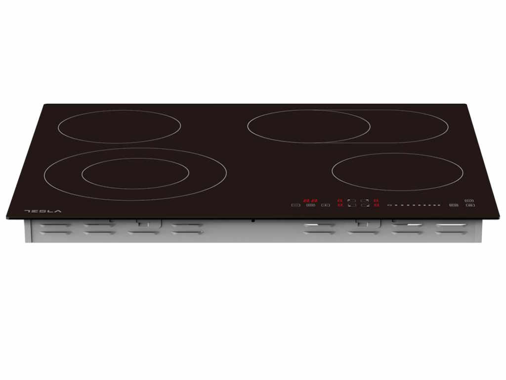 Tesla HV6411MX ugradna keramička ploča, 4 grejne zone (dvije proširene), touch control, 60cm
