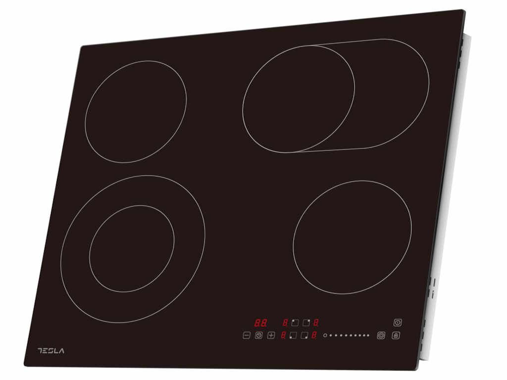 Tesla HV6411MX ugradna keramička ploča, 4 grejne zone (dvije proširene), touch control, 60cm