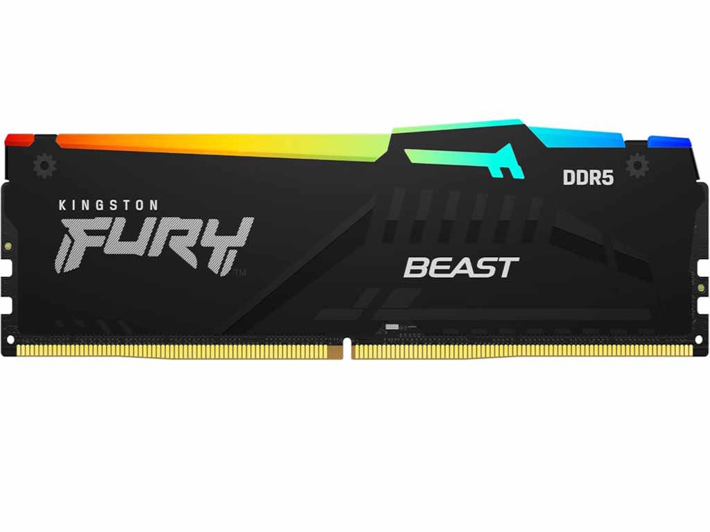 Kingston 16GB 5600MHz DDR5 RGBFury Beast RGB (2x8), CL40XMP 3.0 Ready