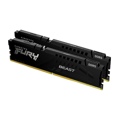 Kingston 16GB 5600MHz DDR5 Fury Beast (2x8GB) CL40, XMP 3.0 Ready,
