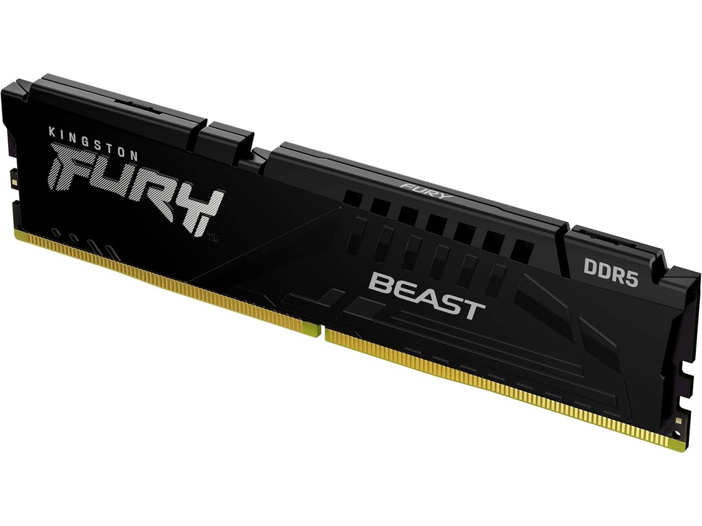 Kingston 16GB 6000MHz DDR5 Fury Beast (1x16GB), CL30, EXPO, XMP, 2RX8, 288-pin 16Gbit