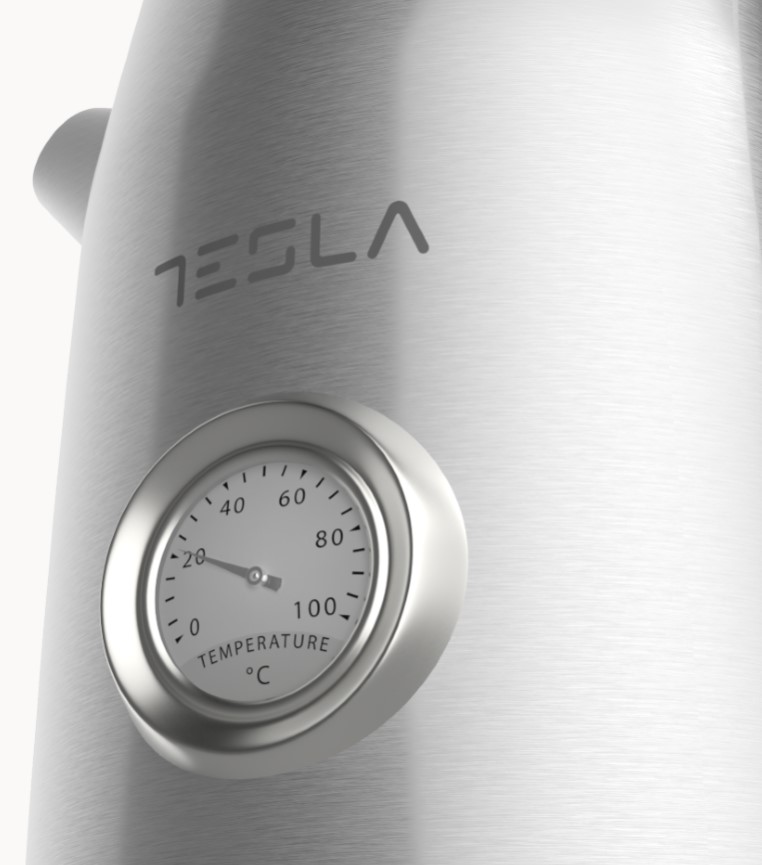 Tesla KT500X Ketler, 2220W, kapacitet 1.7 l, integrisan termometar, zaštita od pregrijavanja, inox