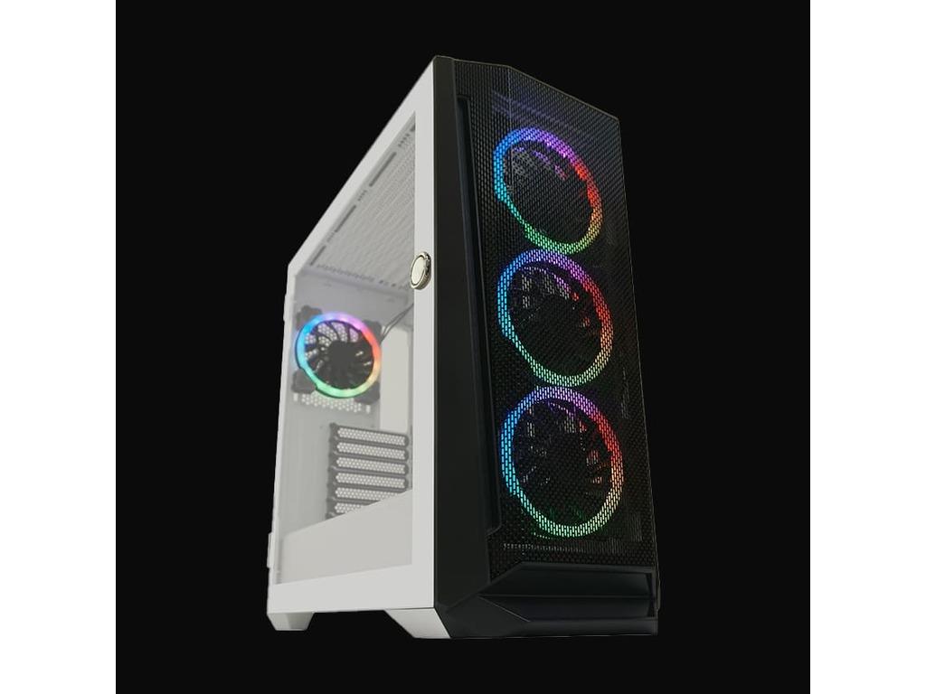 LC-Power Case Gaming 805BWHolo-1_X, Midi-Tower,4x120ARGBGPU: 390mm, CPU Cooler: 165mm